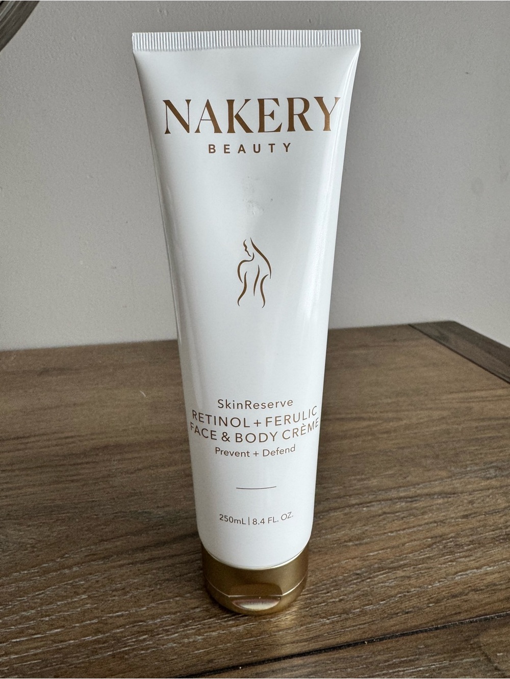 Nakery Beauty SkinReserve Retinol + Ferulic Face & Body Crème — White & Gold